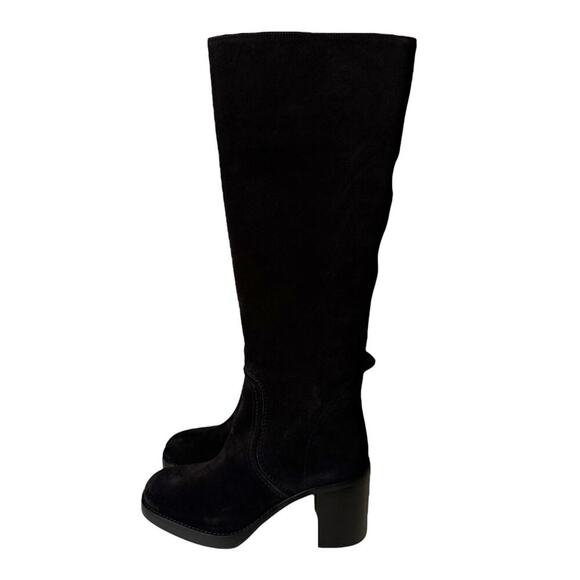 Michael Kors NEW Hayden Suede Knee High Black Boots Size 10 - Picture 4 of 7